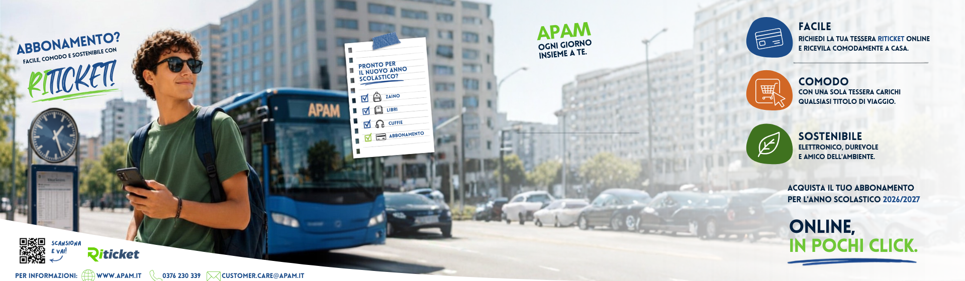 APAM, al via la campagna abbonamenti 2026/2027!