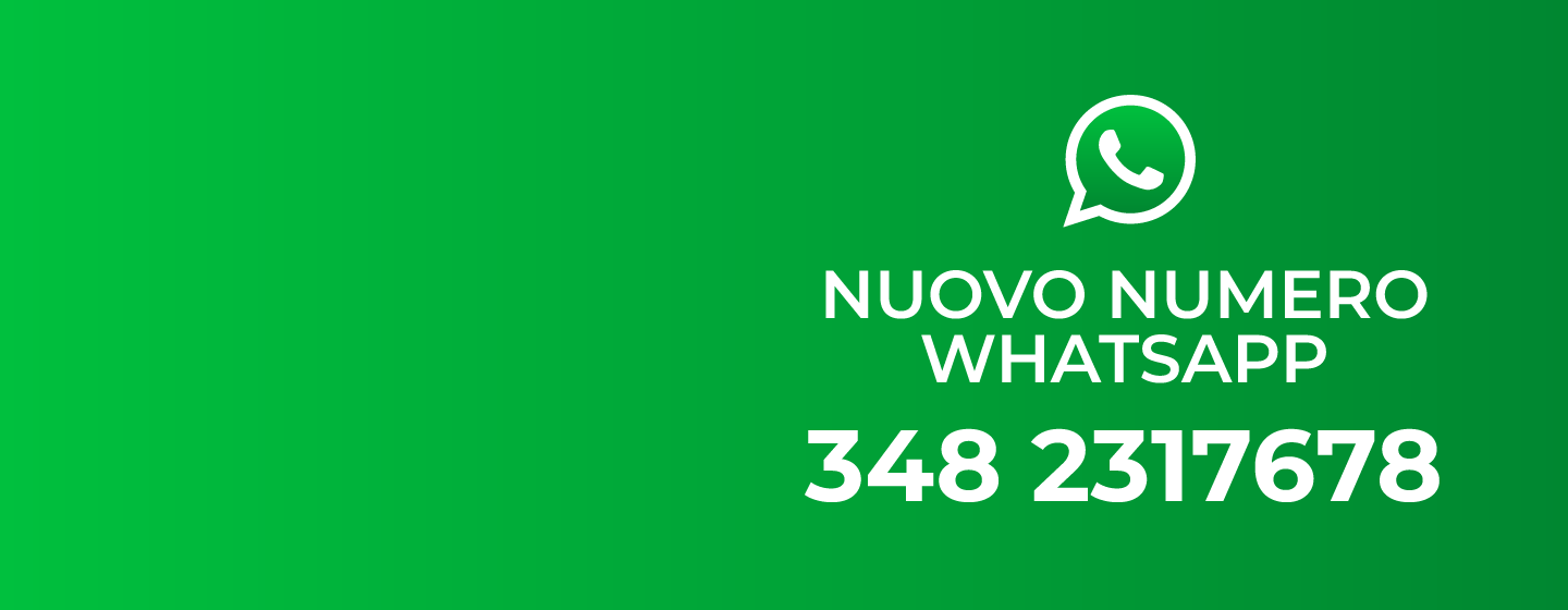 NUOVO NUMERO WHATSAPP DAL 1° GIUGNO 2023