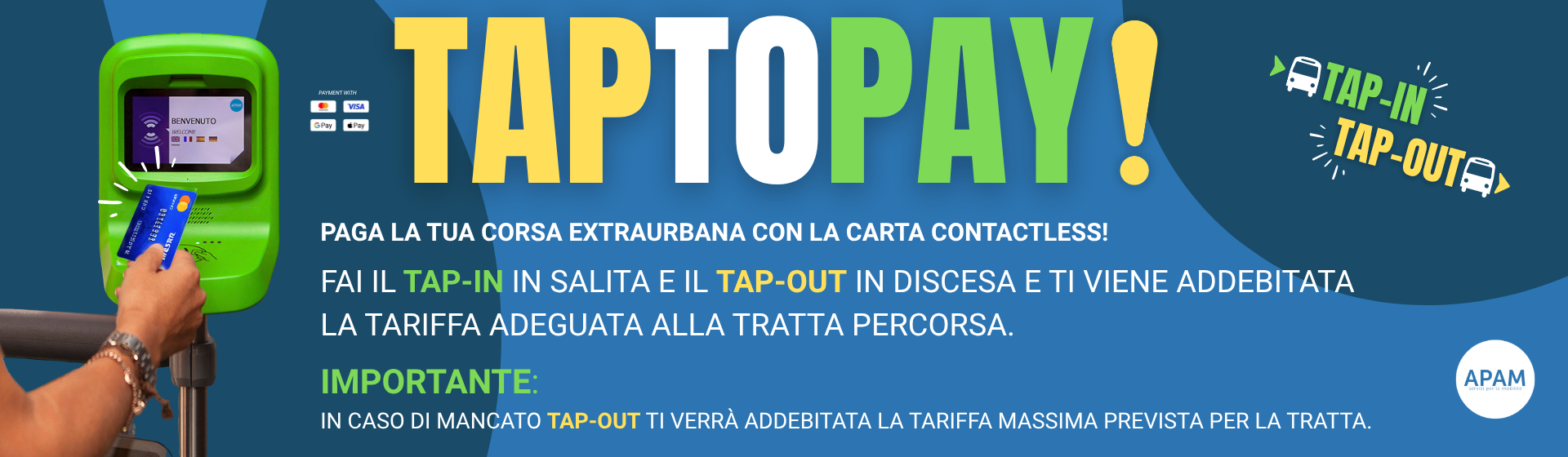 TAPTOPAY!! - Dal 3 giugno 2026